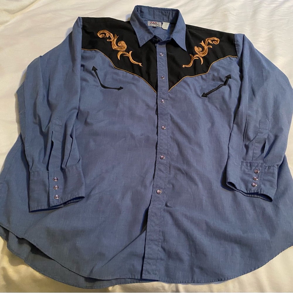 Vintage Ely Diamond Snap Shirt Men’s Size XXL